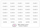 SB02 || Simple Softbound Teacher Planner Header Stickers