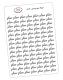 A13 || Hand-Lettered Plan Stickers