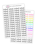 A01 || Hand-Lettered Benchmark Stickers