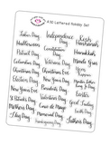 A30 || Hand-Lettered Holiday Set