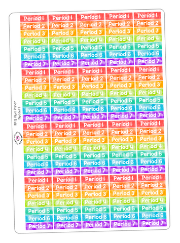 PP13 || 280 Custom Watercolor Plum Paper Teacher Planner Stickers