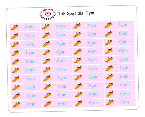 T58 || 40 Gym Stickers