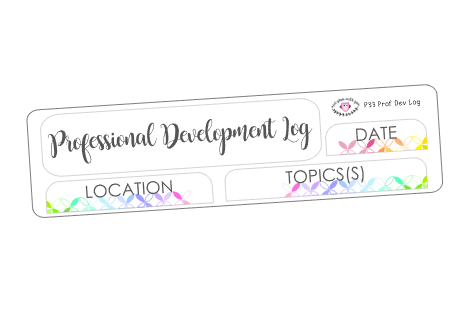 P33 || Petals Professional Development Log Stickers