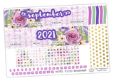 TS07 || Purple Floral Simplified Monthly Kit