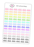 A05 || Hand-Lettered Dibels Stickers
