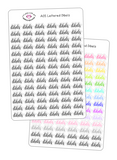 A05 || Hand-Lettered Dibels Stickers
