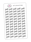 A07 || Hand-Lettered Grade Stickers