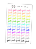 A07 || Hand-Lettered Grade Stickers
