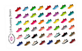 I19 || 48 Running Shoe Stickers