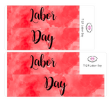 T129 || Watercolor Labor Day Full Day Stickers