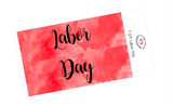 T129 || Watercolor Labor Day Full Day Stickers