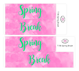T138 || Watercolor Spring Break Full Day Stickers