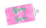 T138 || Watercolor Spring Break Full Day Stickers