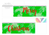 T131 || Watercolor Merry Christmas Full Day Stickers