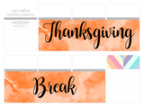 T140 || Watercolor Thanksgiving Break Full Day Stickers