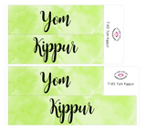 T145 || Watercolor Yom Kippur Full Day Stickers