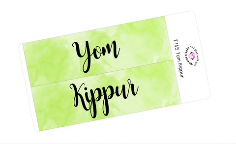 T145 || Watercolor Yom Kippur Full Day Stickers