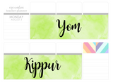T145 || Watercolor Yom Kippur Full Day Stickers