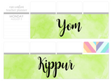 T145 || Watercolor Yom Kippur Full Day Stickers