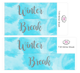 T143 || Watercolor Winter Break Full Day Stickers