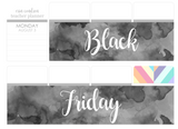 T121 || Watercolor Black Friday Full Day Stickers