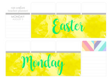 T124 || Watercolor Easter Monday Full Day Stickers