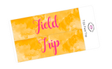 T126 || Watercolor Field Trip Full Day Stickers