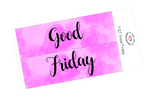 T127 || Watercolor Good Friday Full Day Stickers