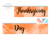 T141 || Watercolor Thanksgiving Day Full Day Stickers