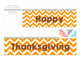 T25 || Chevron Thanksgiving Full Day Stickers