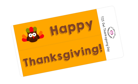 T25 || Owl Thanksgiving Full Day Stickers