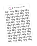 A21 || Hand-Lettered Staffing Stickers