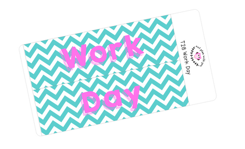 T28 || Chevron Work Day Full Day Stickers