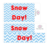 T22 || Chevron Snow Day Full Day Stickers