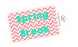 T23 || Chevron Spring Break Full Day Stickers
