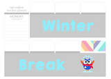 T27 || Owl Winter Break Full Day Stickers