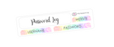 K32 || Kaleidoscope Passwords Log Stickers