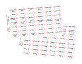 K04 || Kaleidoscope Teacher Planner Sticker Set