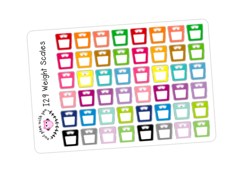 I29 || 48 Colorful Scale Stickers