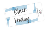 C06 || Craft Paper Black Friday Full Day Stickers