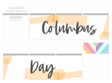 C07 || Craft Paper Columbus/Indigenous Peoples Day Full Day Sticker