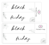 F06 || Floral Black Friday Full Day Stickers
