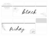 F06 || Floral Black Friday Full Day Stickers