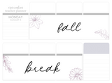 F10 || Floral Fall Break Full Day Stickers