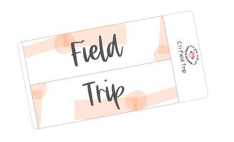 C11 || Craft Paper Field Trip Full Day Stickers