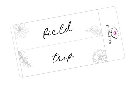 F11 || Floral Field Trip Full Day Stickers