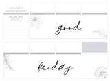 F12 || Floral Good Friday Full Day Stickers