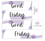C12 || Craft Paper Good Friday Full Day Stickers