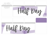 C13 || Craft Paper Half Day Full Day Stickers