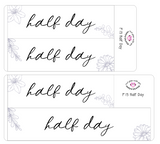 F13 || Floral Half Day Full Day Stickers